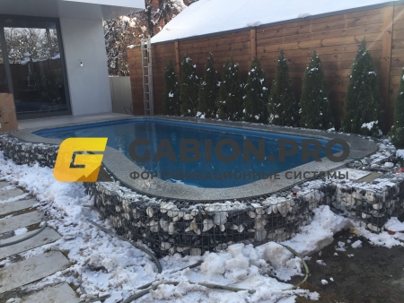 Декоративные фигурные габионы или виниры из габиона